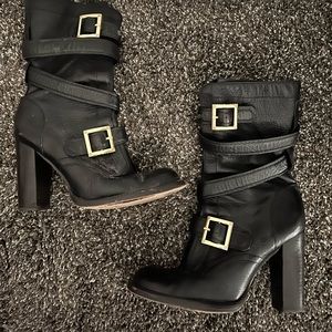 Tory Burch Buckle Boots 9.5